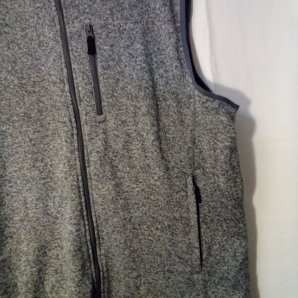 Ocean Coast Vest Jacket Men XXL Sleeveless Full Zip Pockets Gray - Picture 6 of 14